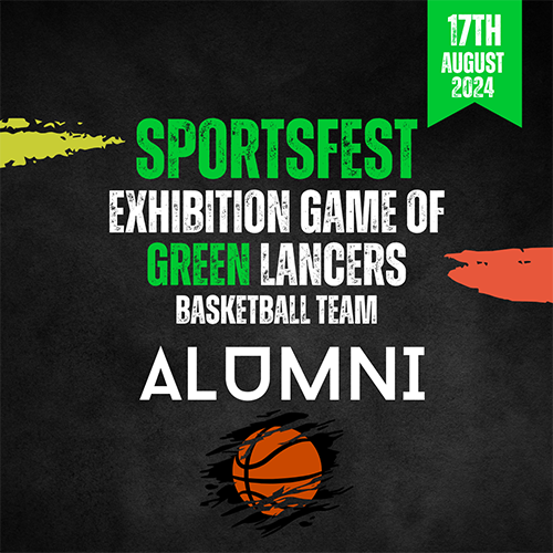 Sportsfest Exhibition Game of Green Lancers Basketball Team