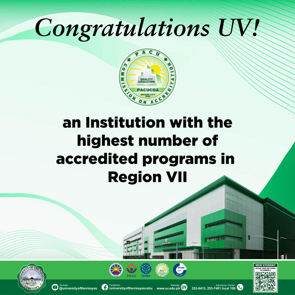 PACUCOA Recognizes UV for Accreditation Milestones and Autonom