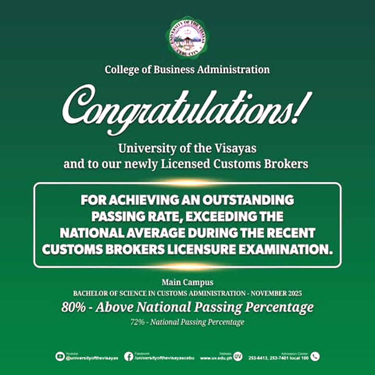 Newly Licensed UV Customs Brokers Following November 2025 Board Exam