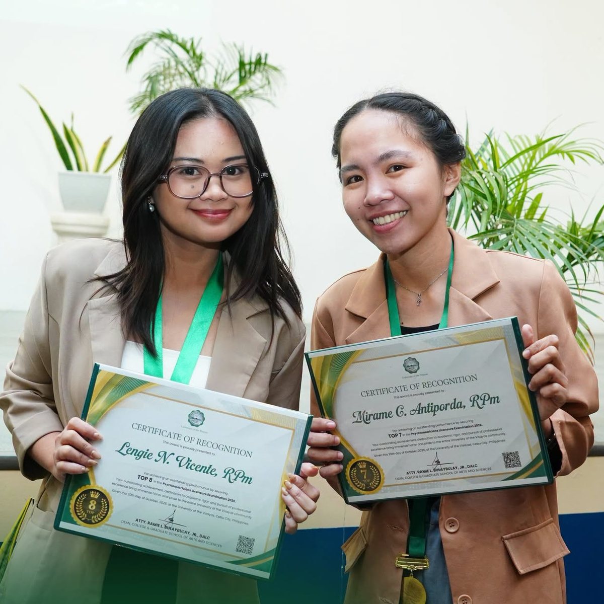 UV Posts 100% Psychometrician Board Passing Rate