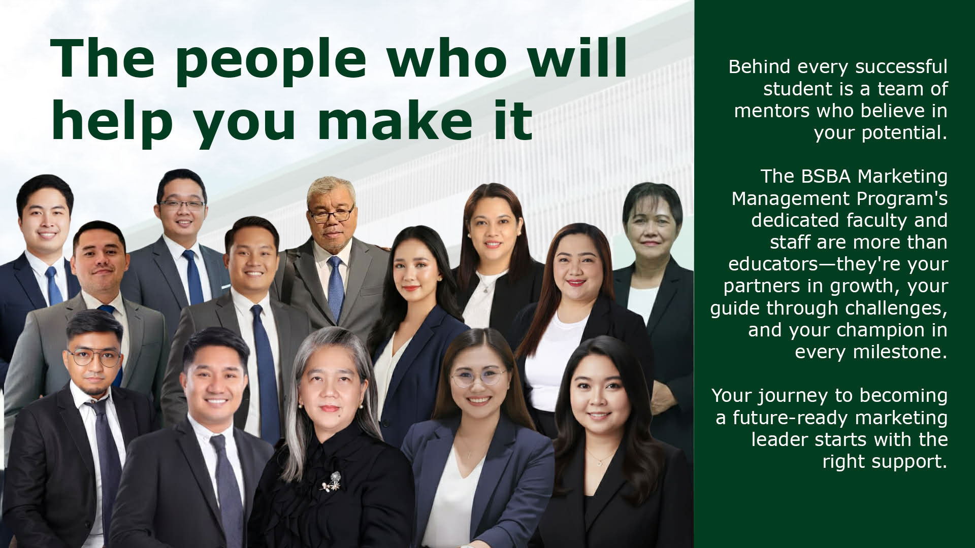 BSBA, major in Marketing Management