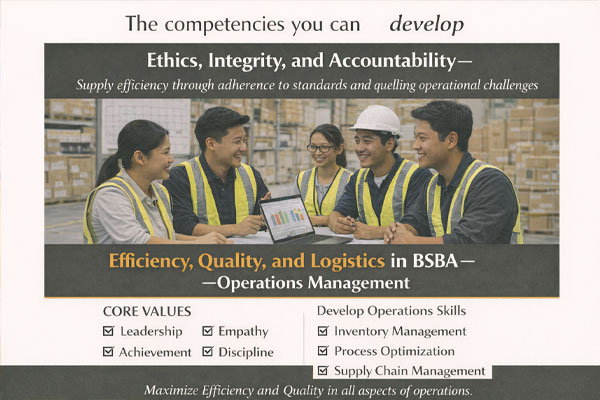 BSBA, major in Operations Management